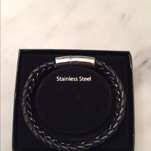 Focus for Men silver/black bracelet